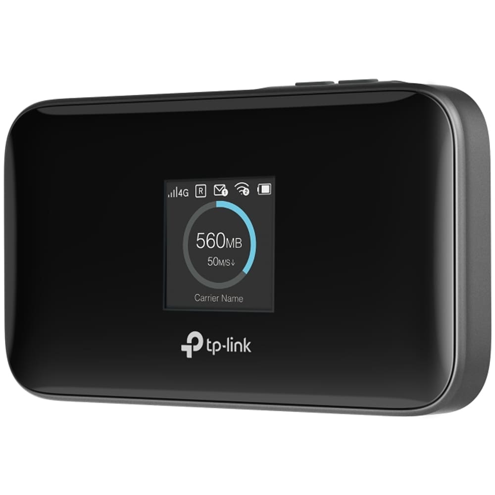 Router Wireless portabil TP-LINK M7750, Dual Band 300+867 Mbps, 4G LTE, negru