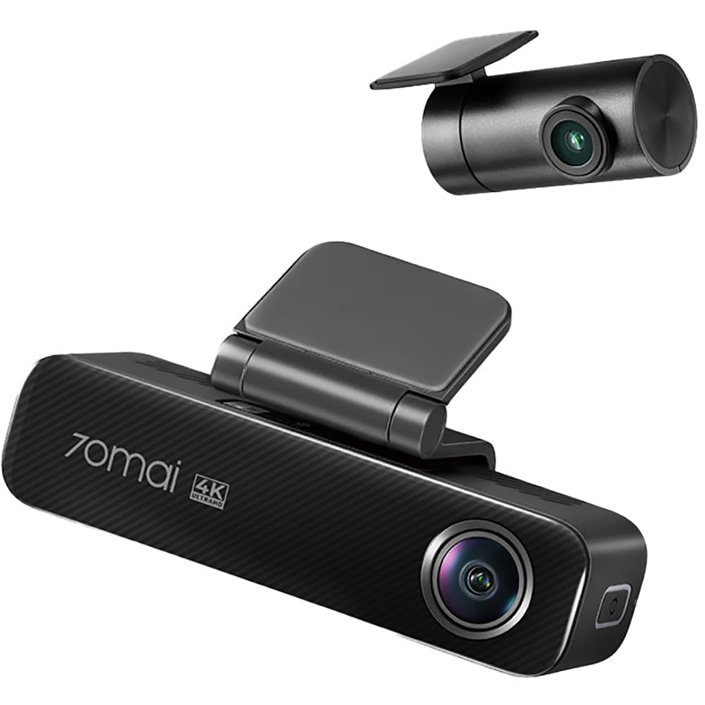 Camera auto duala DVR 70MAI M800, 4K, GPS, HDR, negru