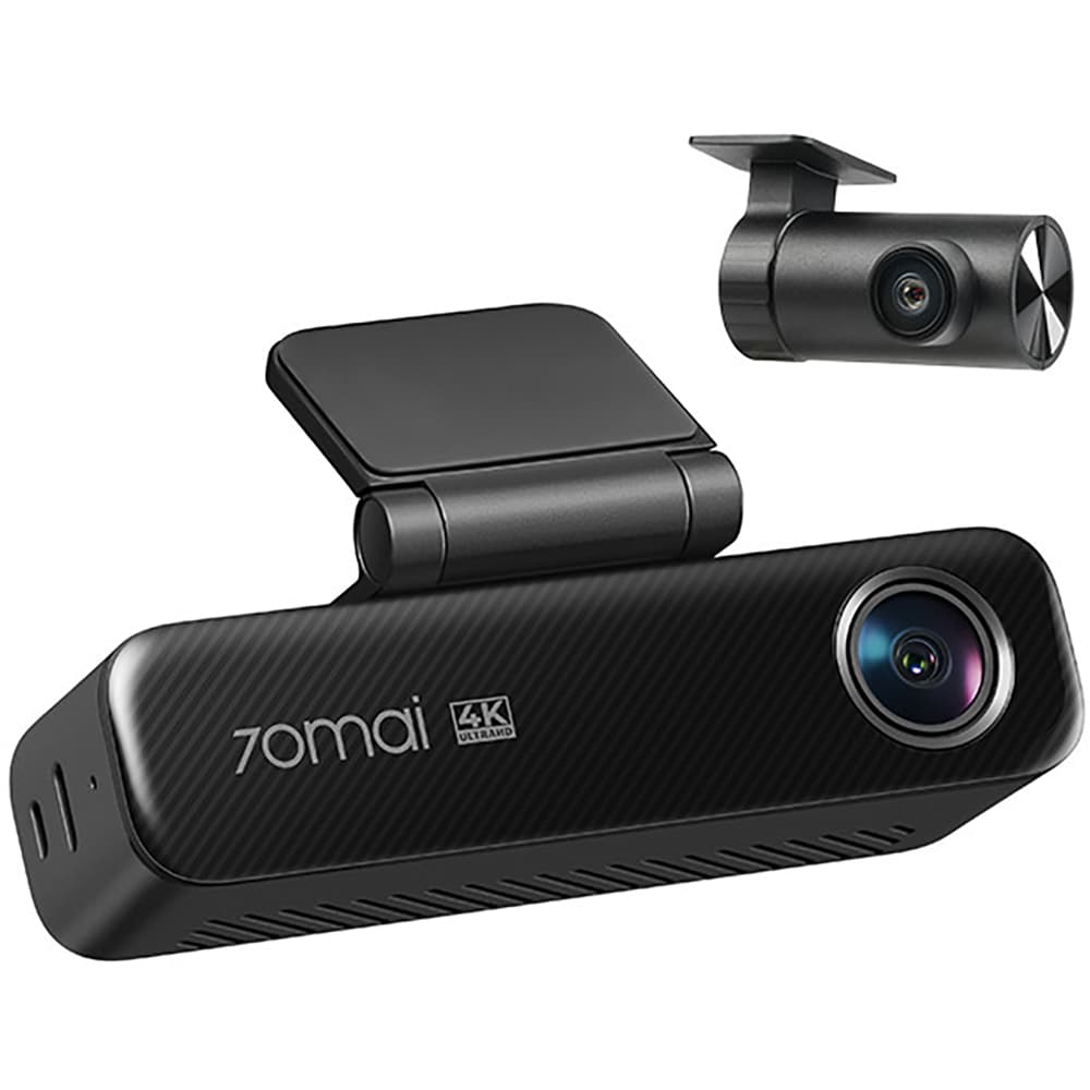 Camera auto duala DVR 70MAI M800, 4K, GPS, HDR, negru