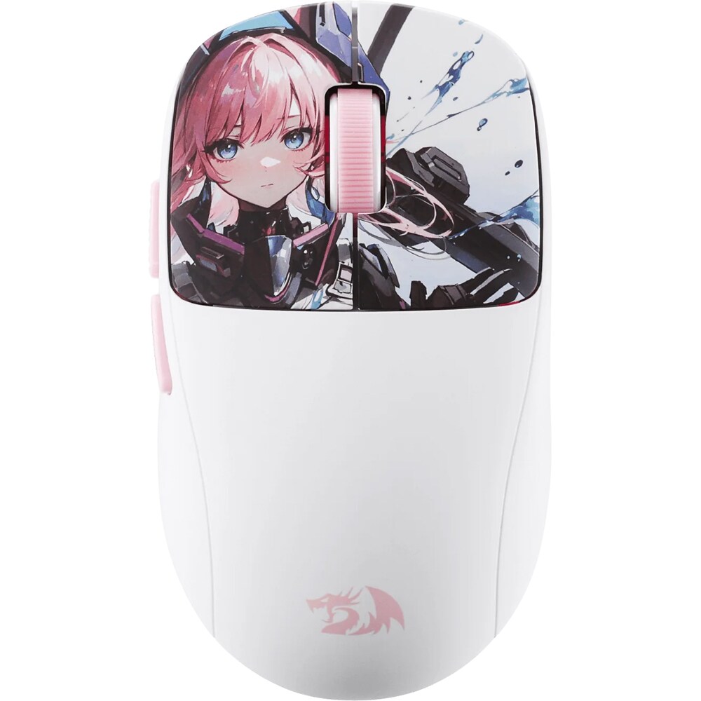 Mouse Gaming Wireless REDRAGON Klyamoor Pro, 24000, alb-roz