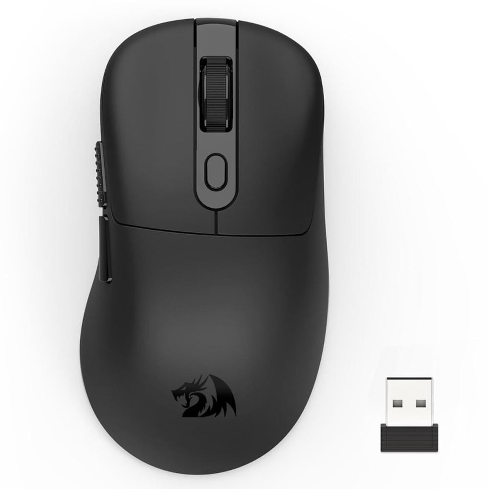 Mouse Gaming Wireless REDRAGON Jabns, 12000 dpi, negru