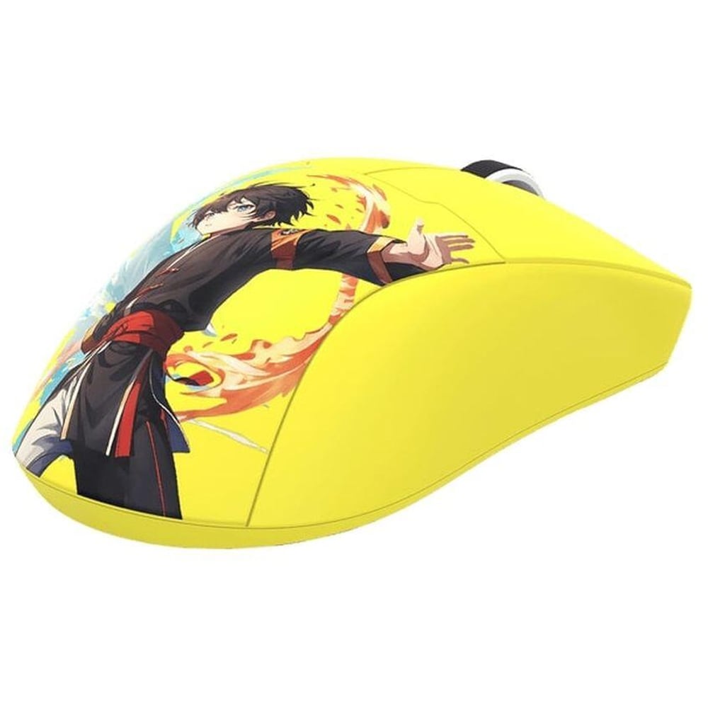Mouse Gaming Wireless REDRAGON K1ng Max Anime, 26000 dpi, galben