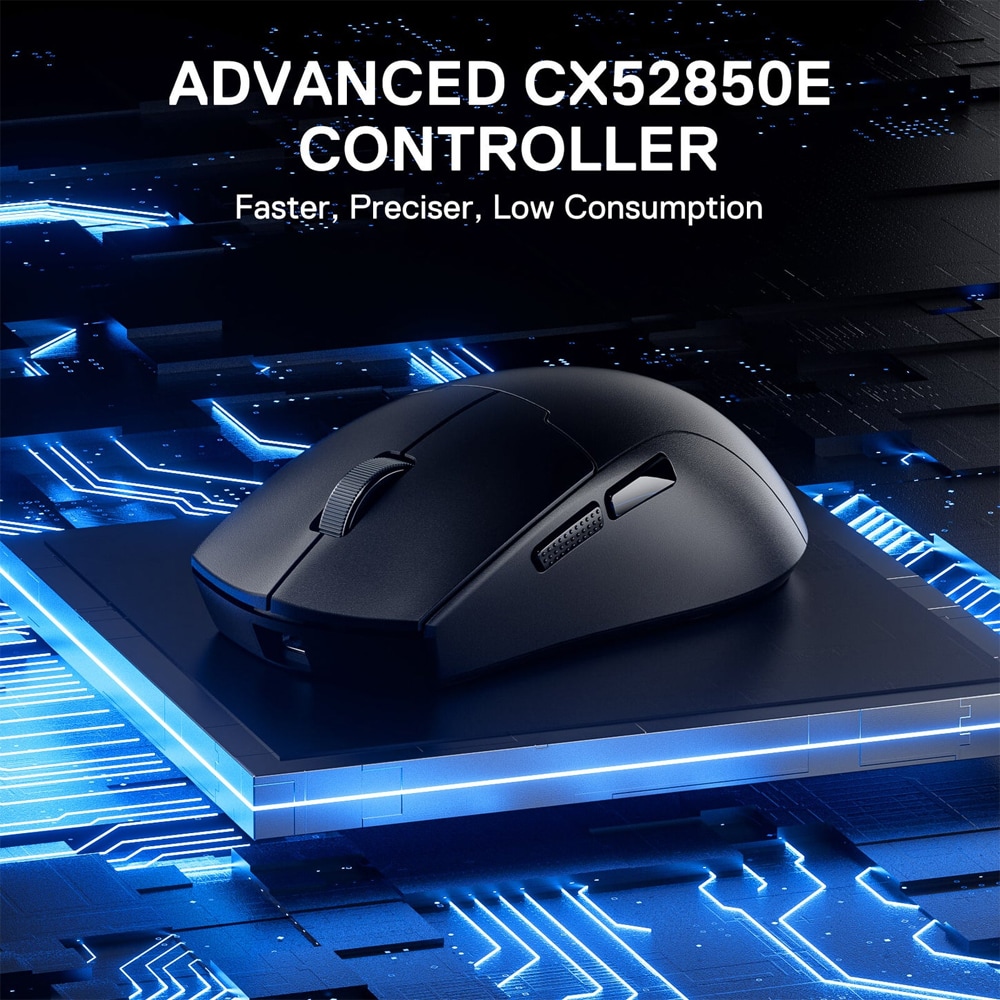Mouse Gaming Wireless REDRAGON K1ng Max M918 Pro, 26000 dpi, negru