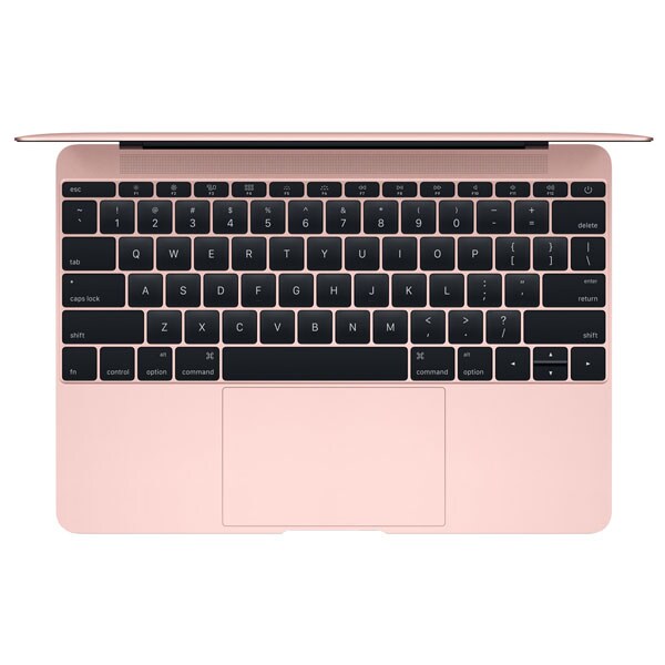 Laptop APPLE MacBook 12" Retina Display mnym2ze/a, Intel® Core™ m3 pana la 3.0GHz, 8GB, 256GB, Intel HD Graphics 615, MacOS Sierra, Rose Gold - Tastatura layout INT