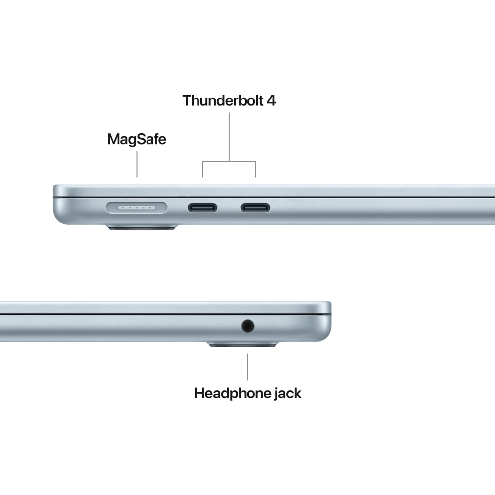 Laptop APPLE MacBook Air 13 mdhh4ro/a, Apple M5 10-core CPU, 13.6" Retina Display, 16GB, SSD 512GB, 8-core GPU, macOS Sequoia, Sky Blue, Tastatura layout INT
