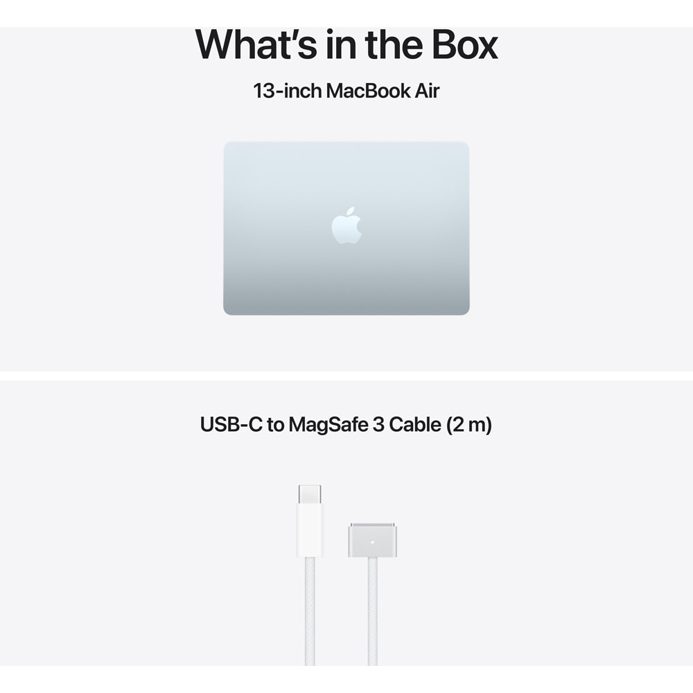 Laptop APPLE MacBook Air 13 mdhh4ro/a, Apple M5 10-core CPU, 13.6" Retina Display, 16GB, SSD 512GB, 8-core GPU, macOS Sequoia, Sky Blue, Tastatura layout INT