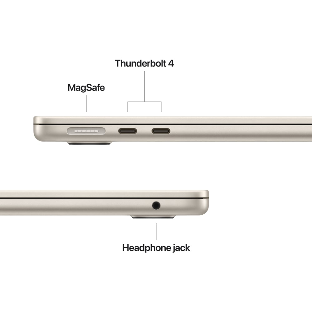 Laptop APPLE MacBook Air 13 mdhd4ro/a, Apple M5 10-core CPU, 13.6" Retina Display, 24GB, SSD 1TB, 10-core GPU, macOS Sequoia, Starlight, Tastatura layout INT