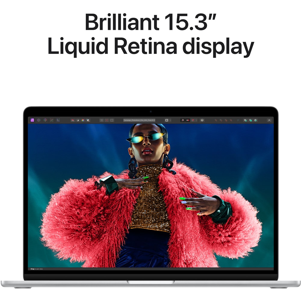 Laptop APPLE MacBook Air 15 mc9j4ro/a, Apple M3, 15.3" Retina Display, 24GB, SSD 512GB, 10-core GPU, macOS Sequoia, Silver, Tastatura layout INT