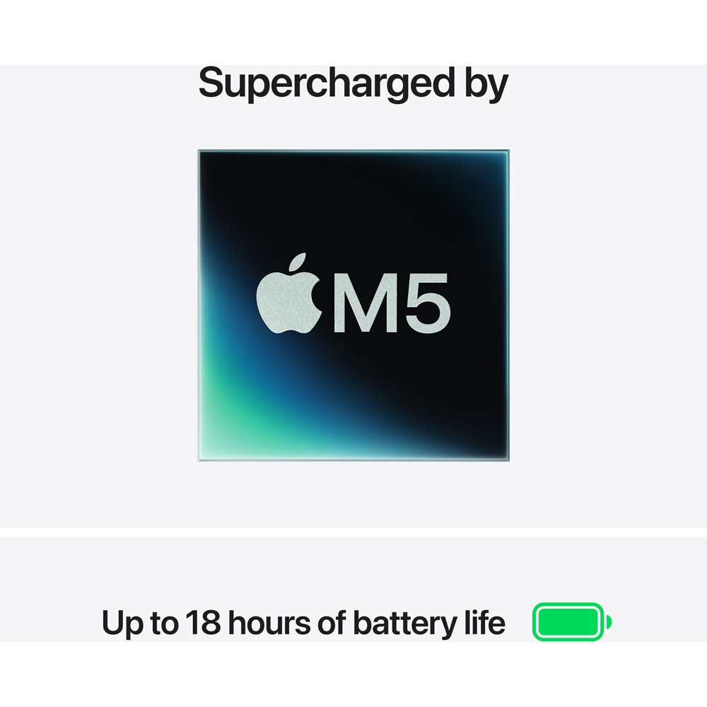 Laptop APPLE MacBook Air 15 mdvc4ro/a, Apple M5 10-core CPU, 15.3" Retina Display, 24GB, SSD 1TB, 10-core GPU, macOS Sequoia, Silver, Tastatura layout INT