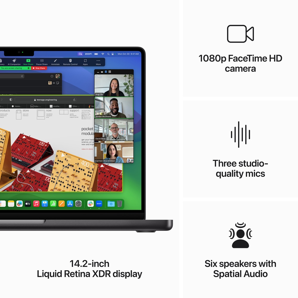 Laptop APPLE MacBook Pro 14 mrx33ro/a, Apple M3 Pro, 14.2" Liquid Retina XDR, 18GB, SSD 512GB, 14-core GPU, macOS Sonoma, Space Black - Tastatura layout INT