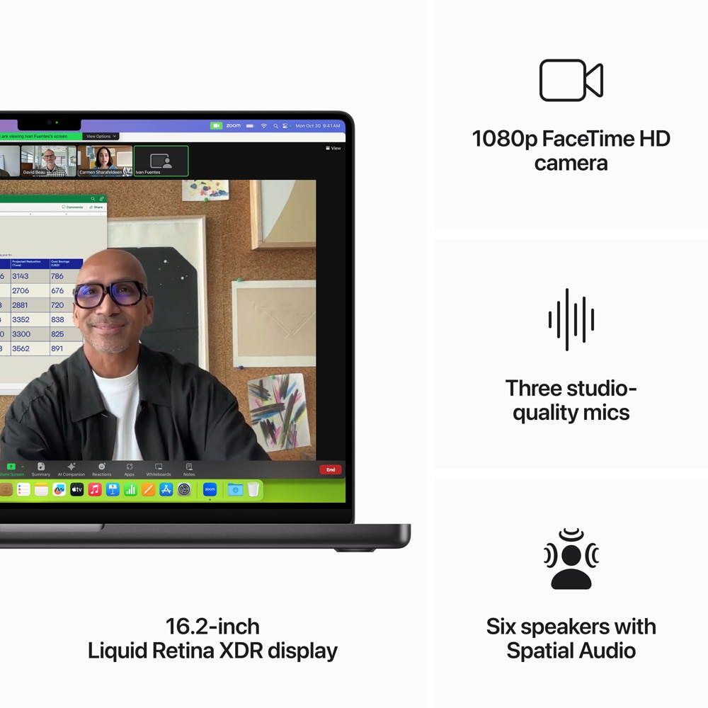 Laptop APPLE MacBook Pro 16 mrw23ro/a, Apple M3 Pro, 16.2" Liquid Retina XDR, 36GB, SSD 512GB, 18-core GPU, macOS Sonoma, Space Black - Tastatura layout INT