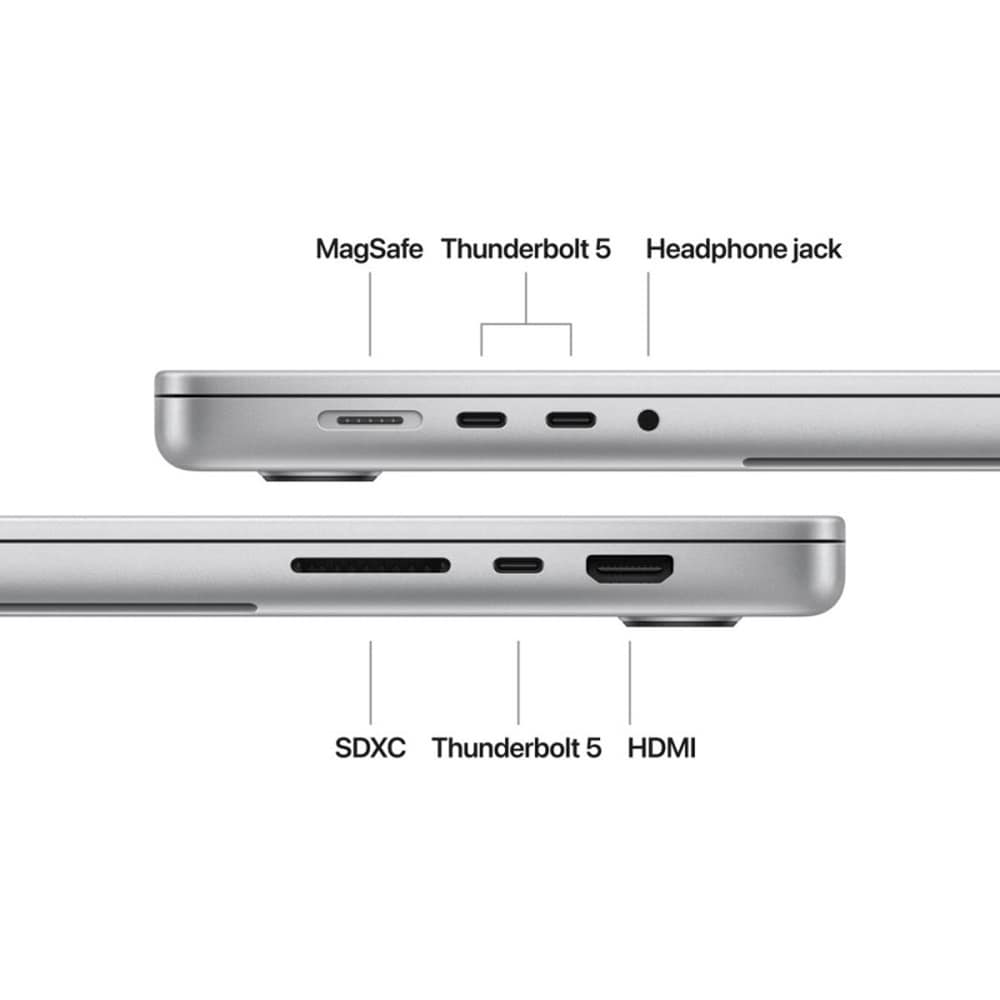Laptop APPLE MacBook Pro 16 mx2v3ro/a, Apple M4 Max, 16.2" Liquid Retina XDR, 36GB, SSD 1TB, 32-core GPU, macOS Sequoia, Silver - Tastatura layout INT