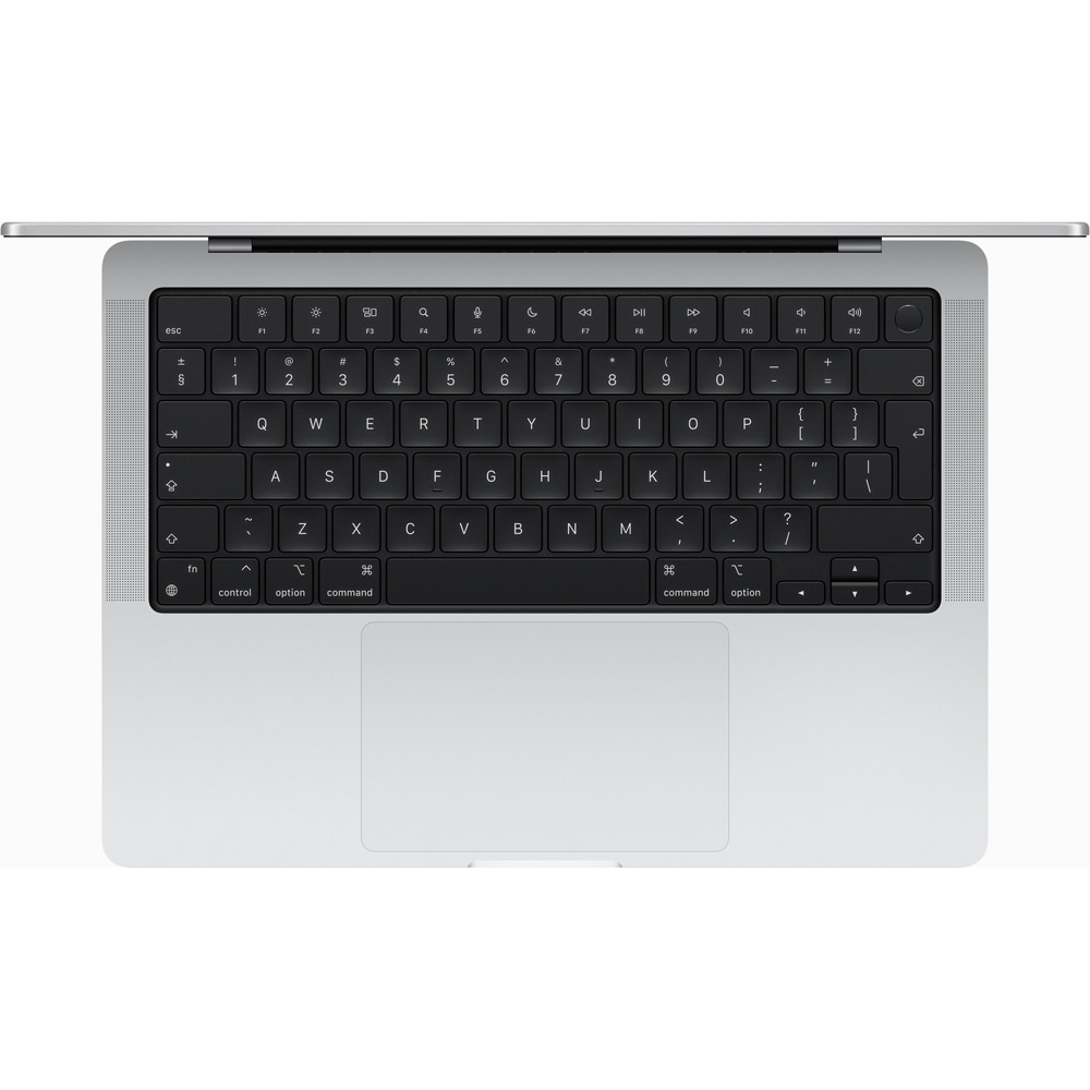 Laptop APPLE MacBook Pro 14 mr7j3ro/a, Apple M3, 14.2" Liquid Retina XDR, 8GB, SSD 512GB, 10-core GPU, macOS Sonoma, Silver - Tastatura layout INT