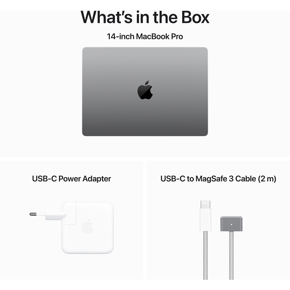 Laptop APPLE MacBook Pro 14 mtl73ze/a, Apple M3, 14.2" Liquid Retina XDR, 8GB, SSD 512GB, 10-core GPU, macOS Sonoma, Space Gray - Tastatura layout INT