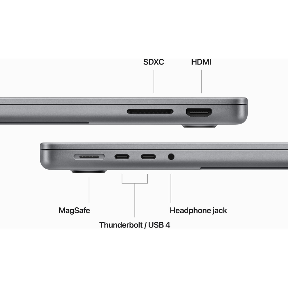 Laptop APPLE MacBook Pro 14 mtl73ze/a, Apple M3, 14.2" Liquid Retina XDR, 8GB, SSD 512GB, 10-core GPU, macOS Sonoma, Space Gray - Tastatura layout INT