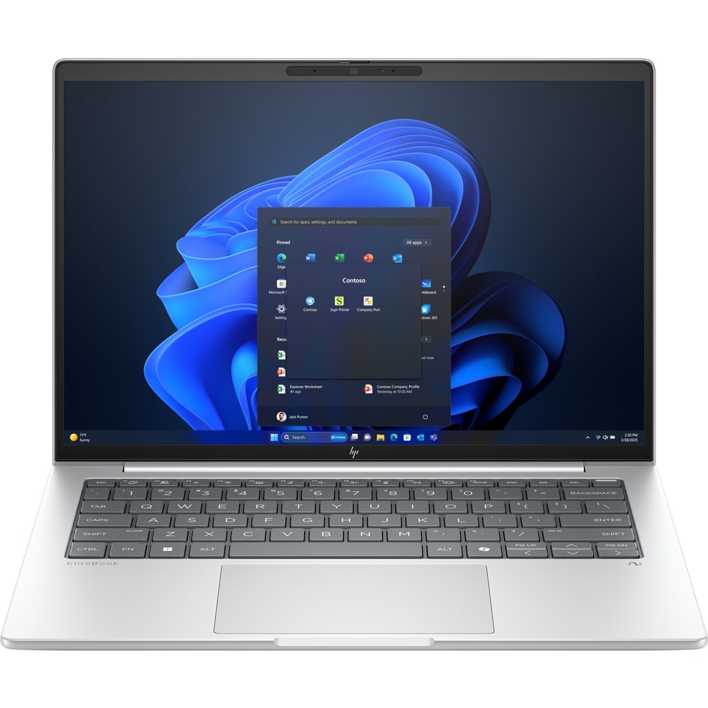 Laptop HP EliteBook 8 G1i Next Gen AI, Intel Core Ultra 7 258V pana la 4.8Ghz, 16" WUXGA, 32GB, SSD 512GB, Intel Intel Arc 140V, Windows 11 Pro, argintiu