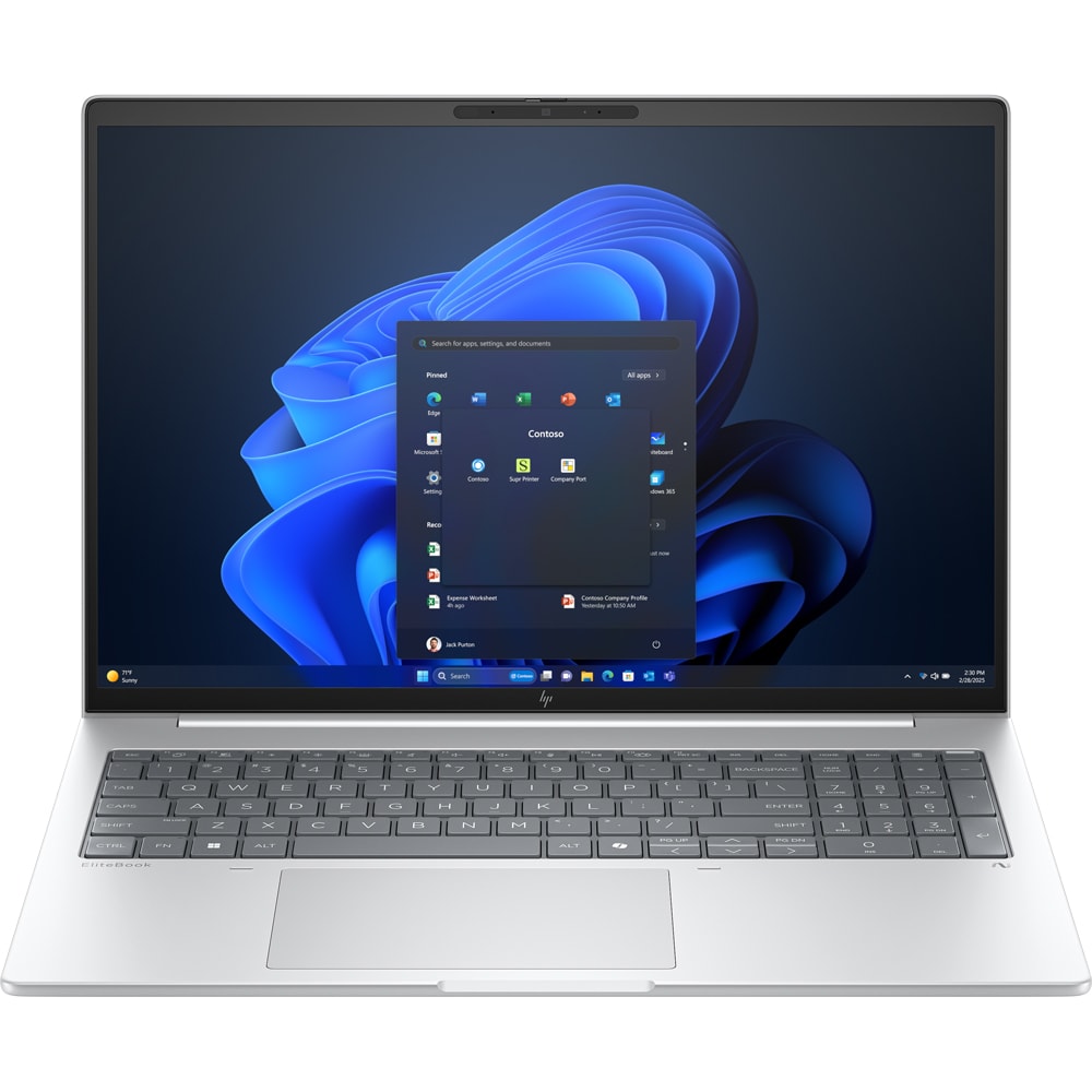 Laptop HP EliteBook 8 G1i Next Gen AI , Intel Core Ultra 7 268V pana la 5Ghz, 16" WUXGA, 32GB, SSD 1TB, Intel Arc 140V Graphics, Windows 11 Pro, argintiu
