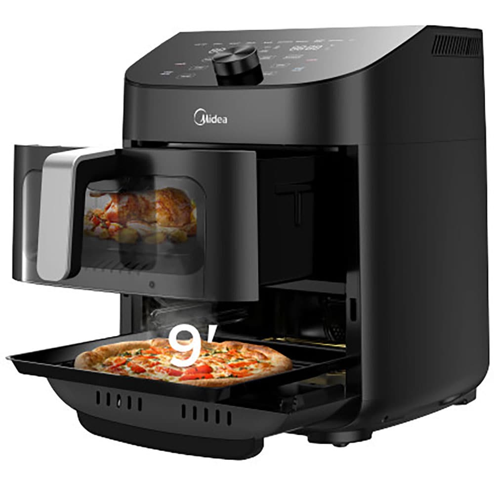 Friteuza cu aer cald dubla MIDEA MAD1100DADK, 3.5kg, 11l, 1850W, negru