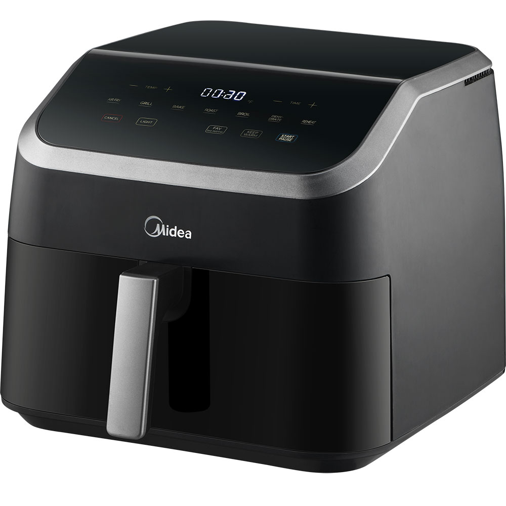 Friteuza cu aer cald MIDEA MAD85000ADK, 2.6kg, 9l, 2200W, negru-argintiu