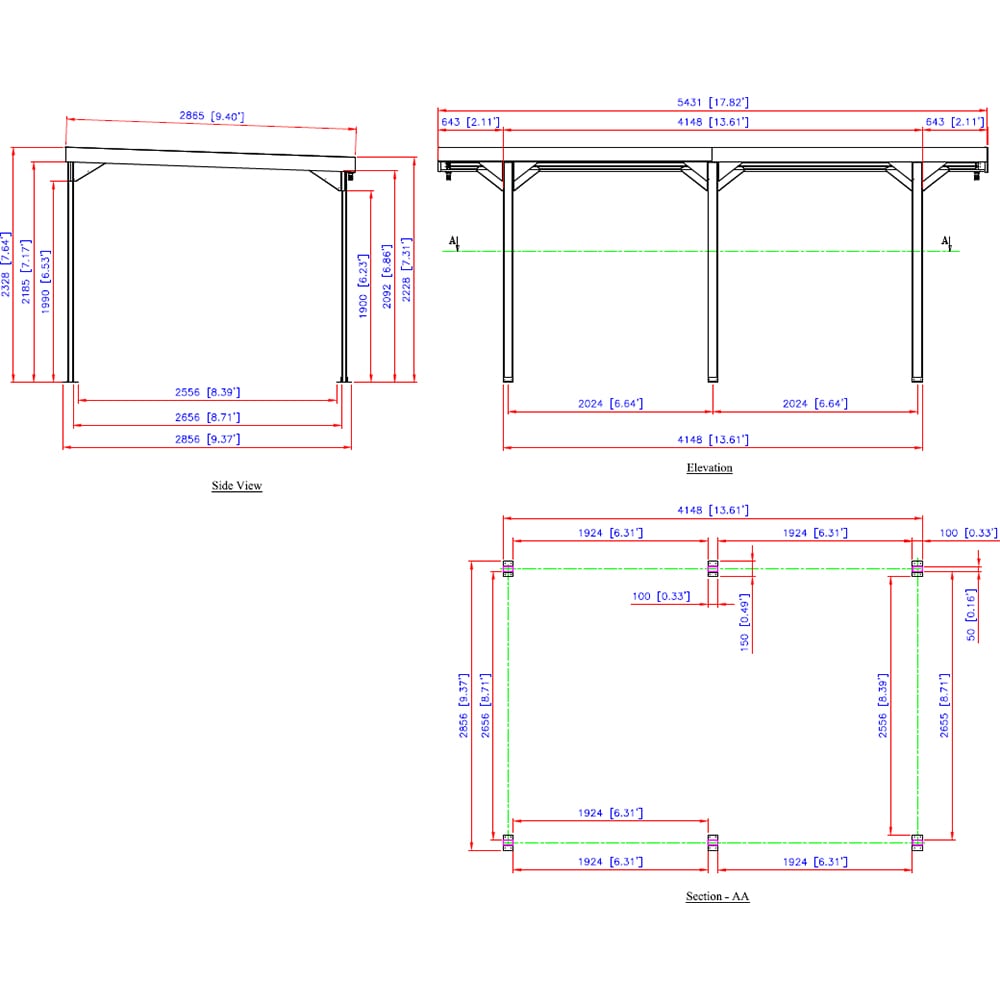 Copertina auto DURAMAX Palladium 10X17, metal, 286.5 x 543.1 x 232.8 cm, argintiu