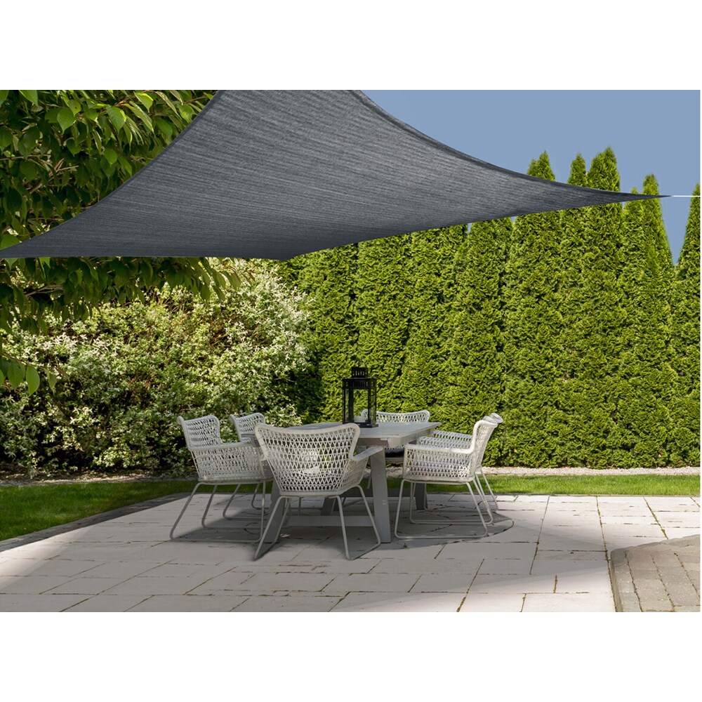 Copertina terasa AMBIANCE Square M, poliester, 300 x 300 cm, gri inchis