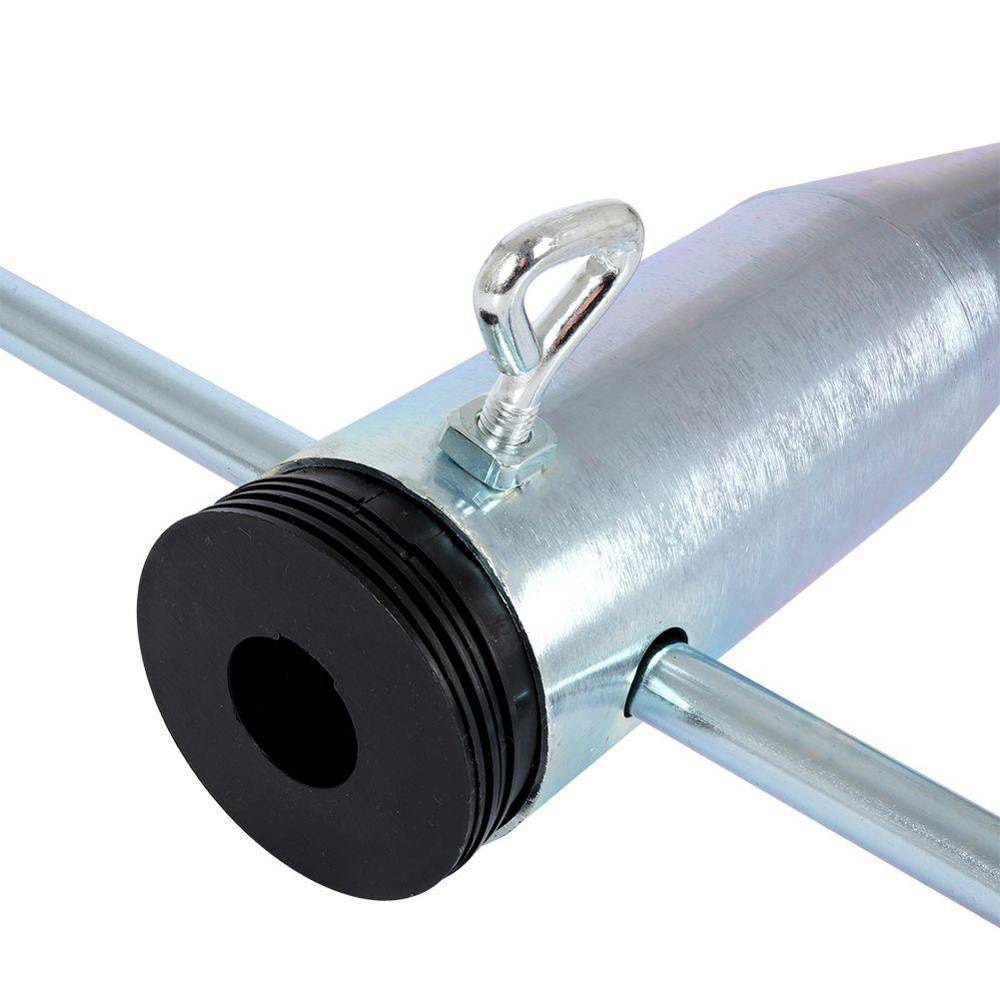 Suport umbrela KI, metal, 65 x 57 cm, argintiu