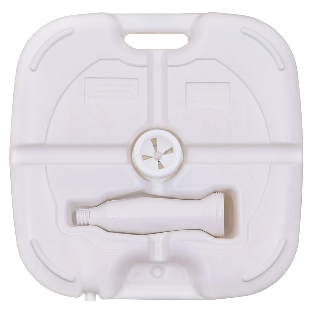 Suport umbrela KI, polipropilena, 47 x 47 x 23.5 cm, alb