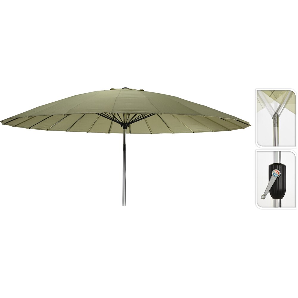 Umbrela terasa AMBIANCE Shanghai, metal, 270 x 245 cm, verde