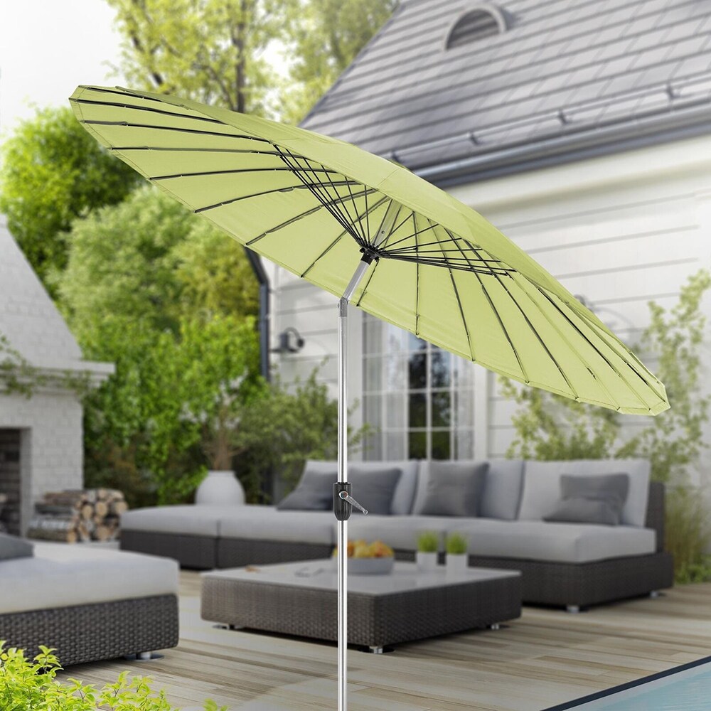 Umbrela terasa AMBIANCE Shanghai, metal, 270 x 245 cm, verde