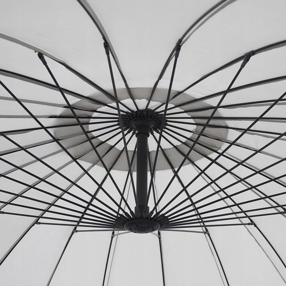 Umbrela terasa AMBIANCE Shanghai, metal, 300 x 248 cm, alb
