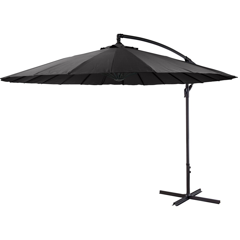 Umbrela terasa AMBIANCE Shanghai, metal, 300 x 248 cm, gri inchis