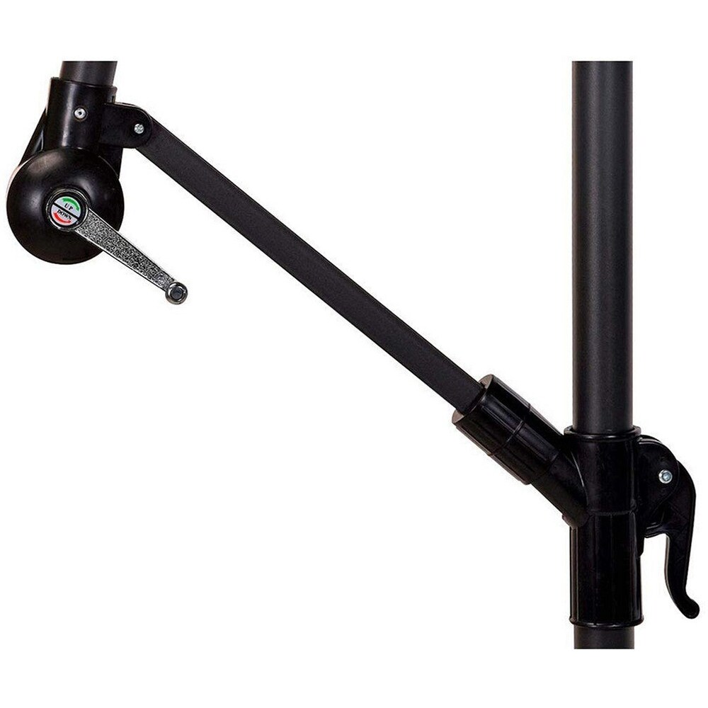 Umbrela terasa AMBIANCE Shanghai, metal, 300 x 248 cm, gri inchis