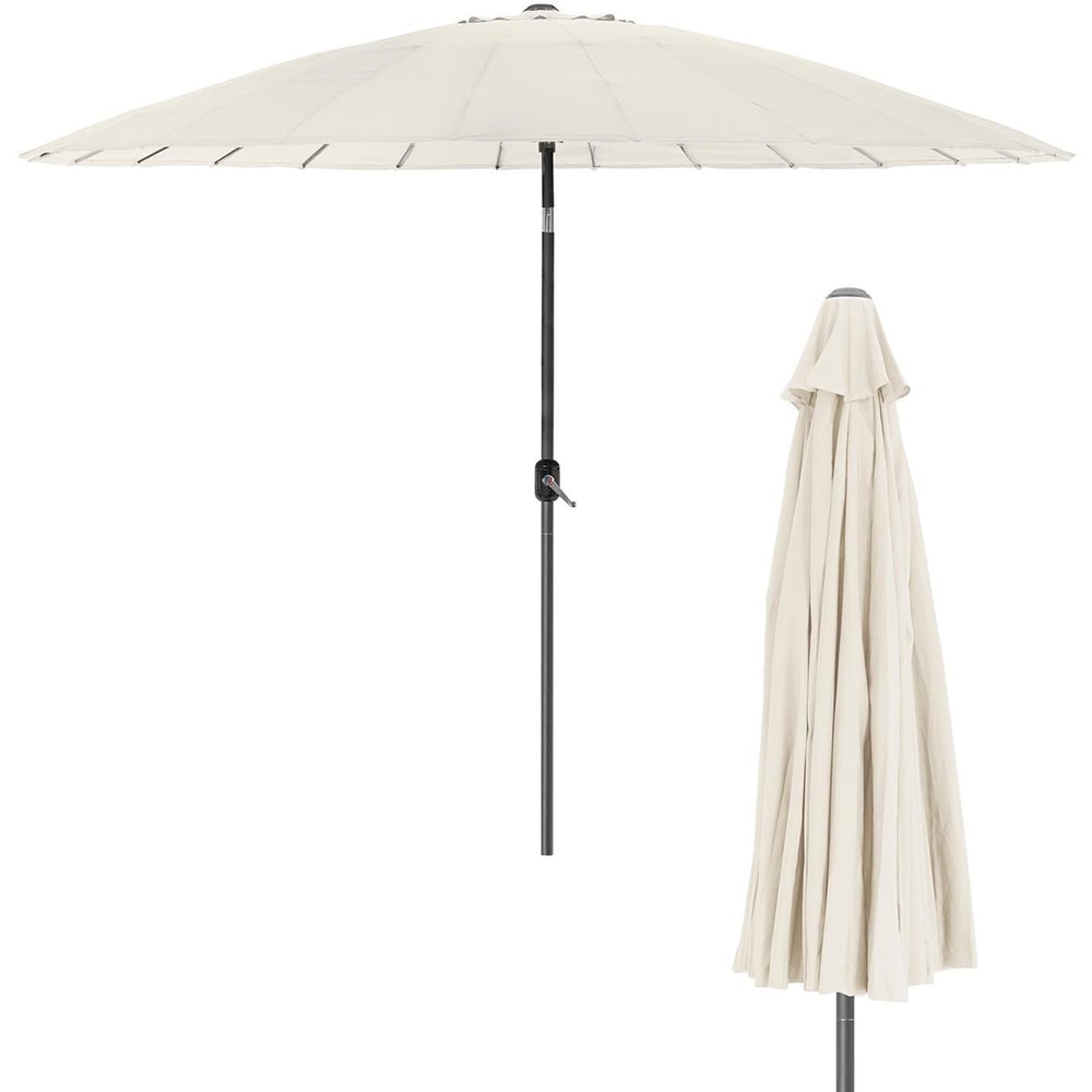 Umbrela terasa AMBIANCE Shanghai, aluminiu, 325 x 255 cm, crem