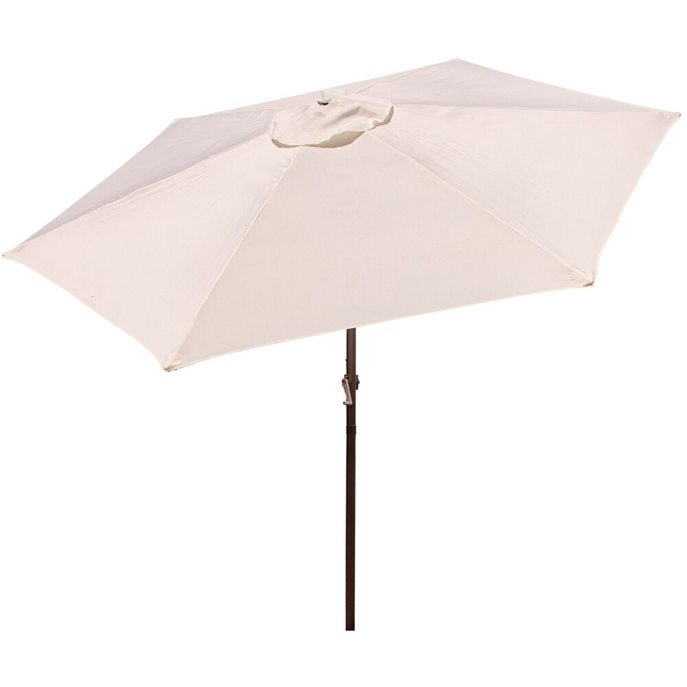 Umbrela terasa cu panou solar AMBIANCE, metal, 270 x 232 cm, iluminare LED, taupe