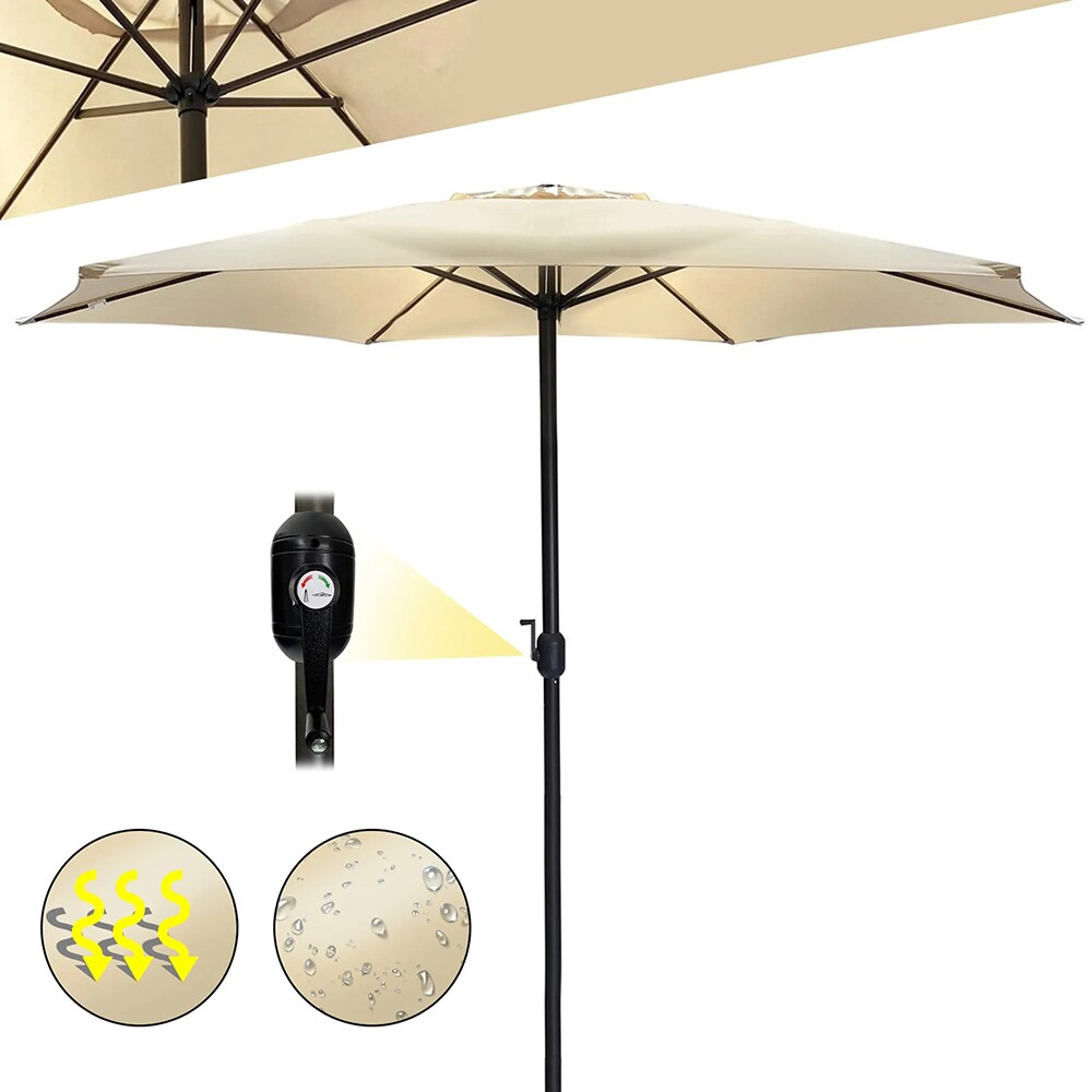 Umbrela terasa KI Alex, aluminiu, 300 x 248 cm, crem