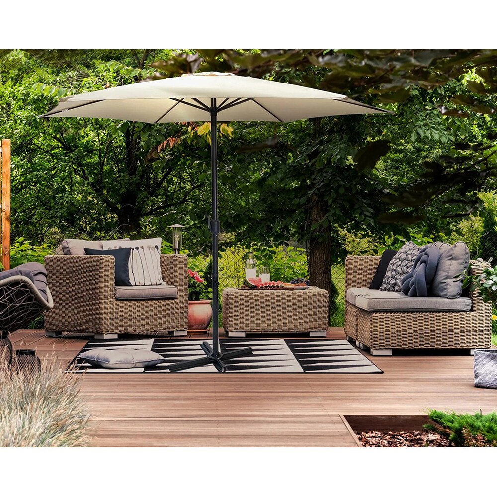 Umbrela terasa KI Alex, aluminiu, 300 x 248 cm, crem