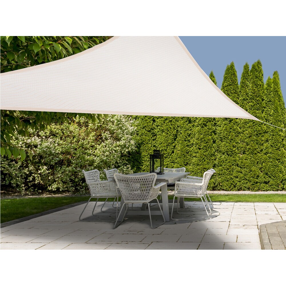 Copertina terasa AMBIANCE Triangle M, poliester, 360 x 360 cm, crem