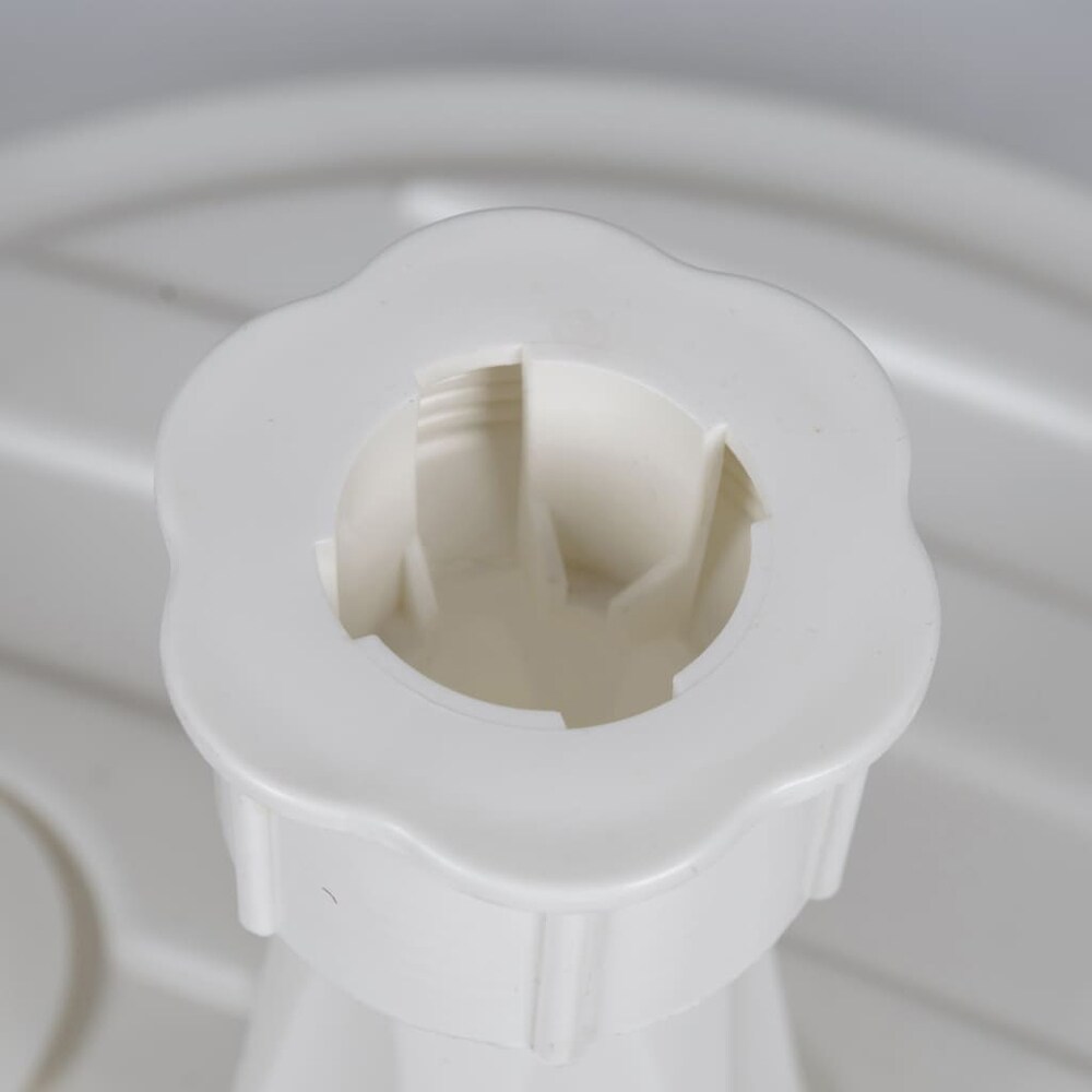 Suport umbrela KI, polipropilena, 44 x 13 cm, alb