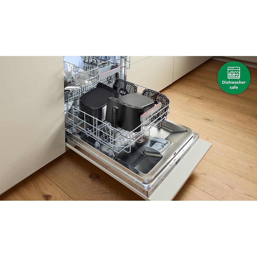 Friteuza cu aer cald dubla BOSCH Seria 4 MAFD440B1, 9l, 2500W, negru-argintiu