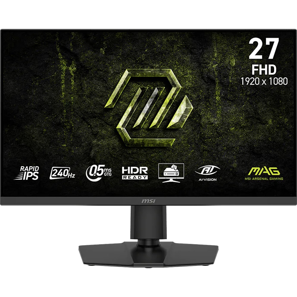 Monitor Gaming LED IPS MSI MAG 272PF X24, 27", Full HD, 240Hz, FreeSync Premium, AI Vision, negru