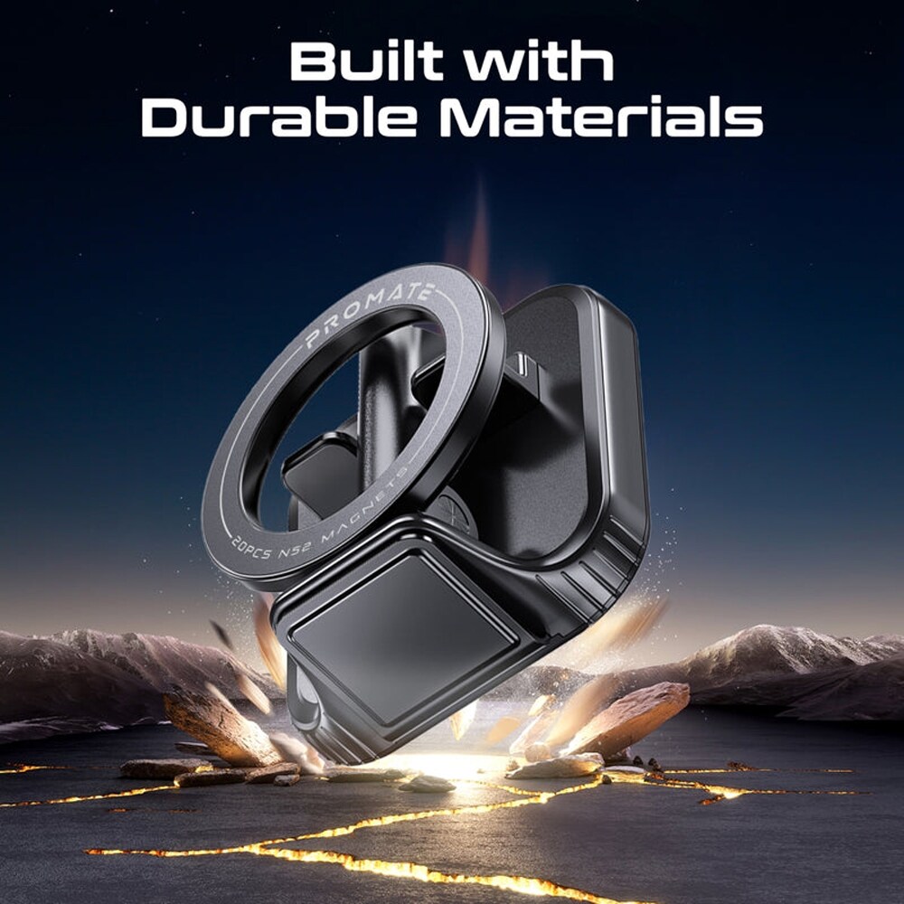 Suport auto PROMATE MagHook, bord, MagSafe, negru