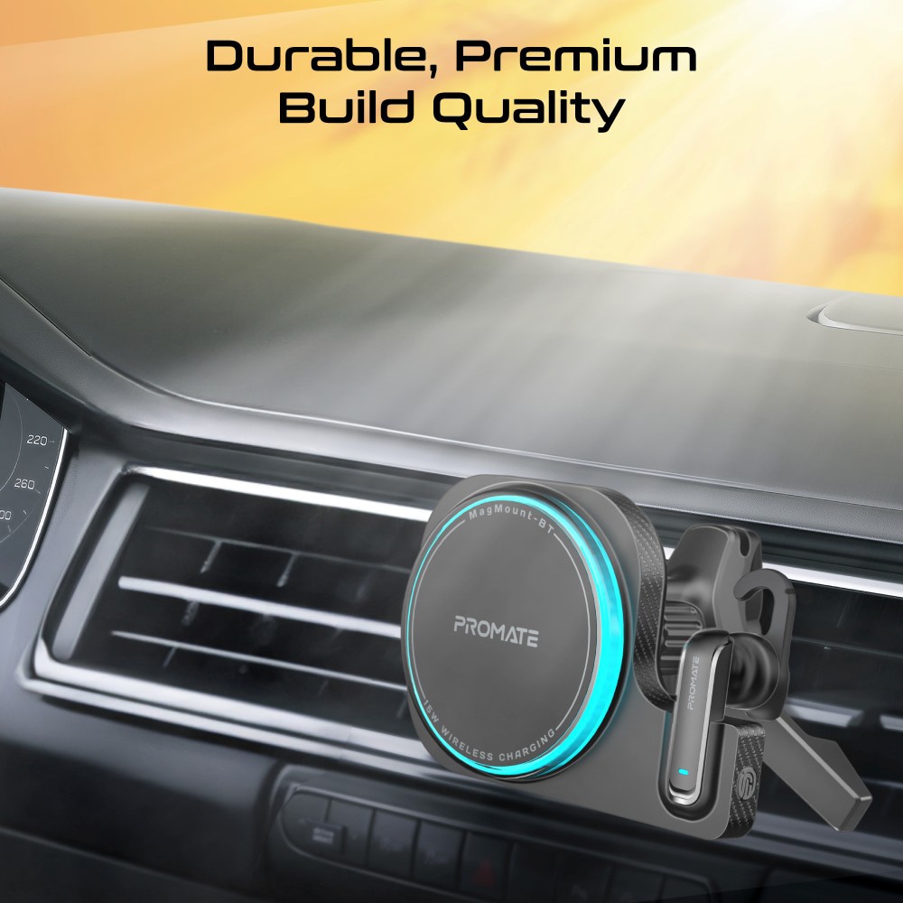 Incarcator wireless auto PROMATE MAGMOUNT-BT, 15W, MagSafe, negru