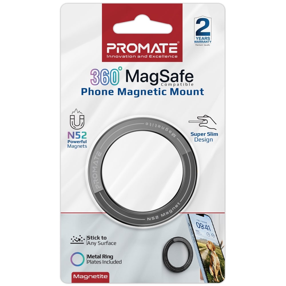 Suport circular PROMATE Magnetite, negru