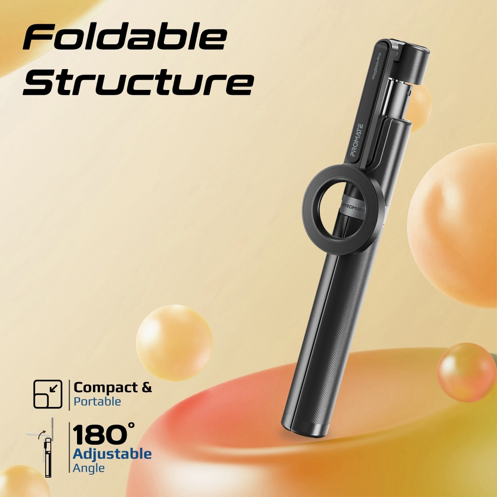 Selfie stick PROMATE MAGSTICK-PRO, MagSafe, negru