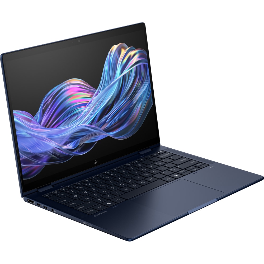Laptop HP EliteBook X G1i Next Gen AI, Intel Core Ultra 7 258V pana la 4.8GHz, 14" WUXGA Touch, 32GB, SSD 1TB, Intel Arc 140V Graphics, Windows 11 Pro, bleumarin