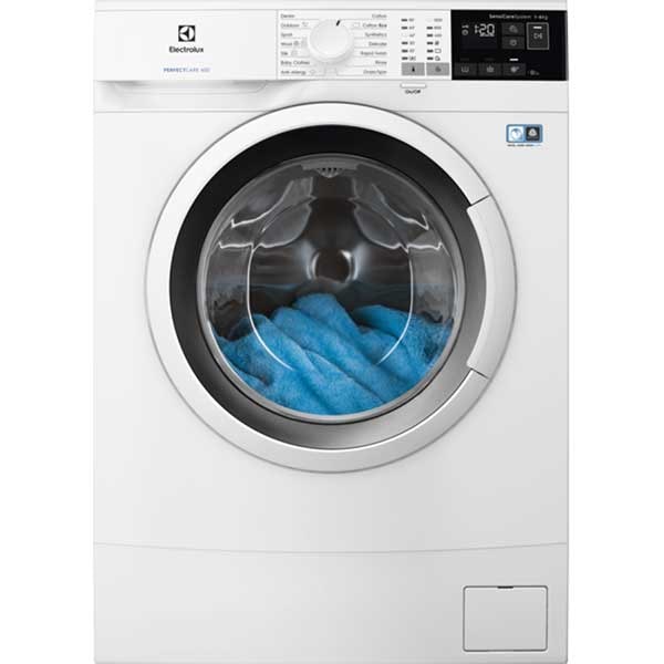 Masina de spalat rufe frontala slim ELECTROLUX PerfectCare600 EW6S426W, 6 kg, 1200rpm, Clasa F, alb