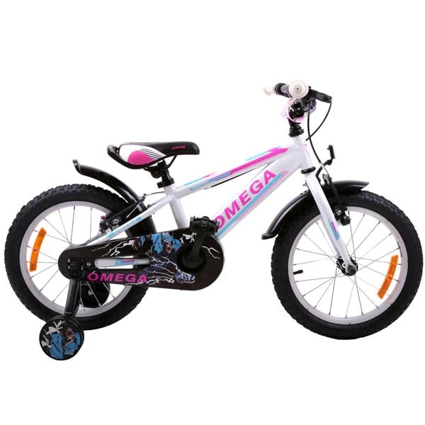 Bicicleta copii OMEGA Master, roata 20", frana V-brake, alb