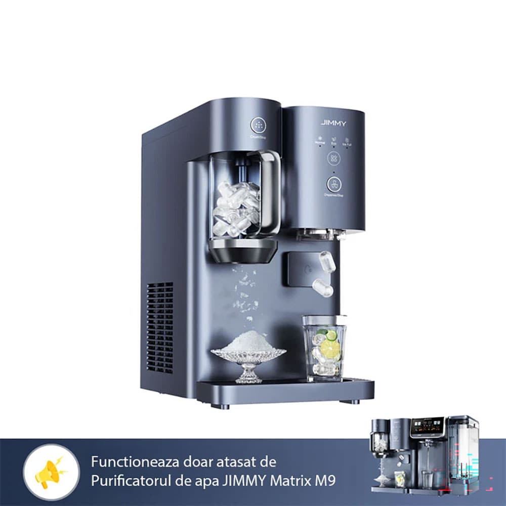 Aparat de preparat gheata JIMMY Matrix I9 Ice Maker, 0.5l, gri inchis