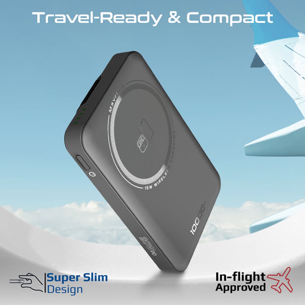 Baterie externa PROMATE Mavrix-3, 10000 mAh, 1x USB-C, negru