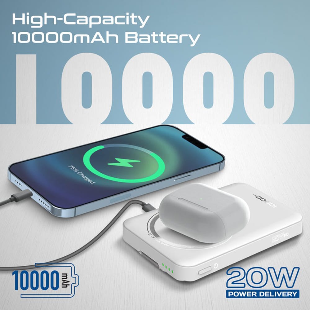 Baterie externa PROMATE Mavrix-3, 10000 mAh, 1x USB-C, alb